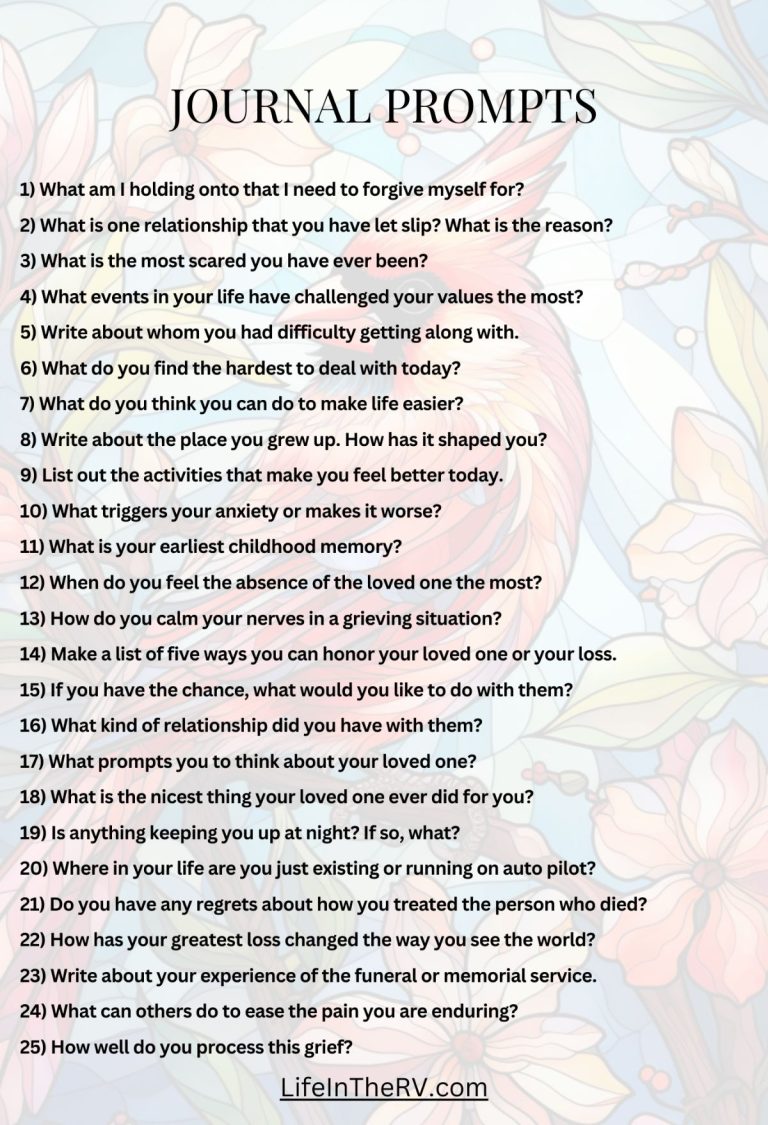 Discover How Grief Worksheets Can Help You Heal Life in The RV